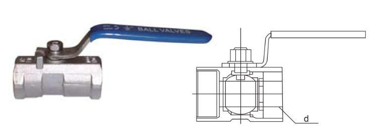 CZY15-8-QIIF-101一片式內(nèi)螺紋球閥